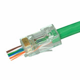 S45-1600P | ProSeries® Cat6 Unshielded Pass-Through RJ45 Modular Plugs 100pc/jar