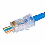 S45-1500P | ProSeries® Cat5e Unshielded Pass-Through RJ45 Modular Plugs 100pc/jar