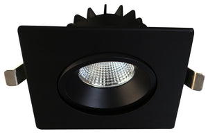 4" Square Venus Adjustable Recessed 12W LED Dim-to-Warm
