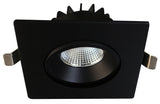 4" Square Venus Adjustable Recessed 12W LED Dim-to-Warm