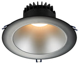 8" Round Deep Regressed 18W / 30W 38° CRI 90+ Plenum Rated Wet Type IC Air-Tight Energy Star & T24