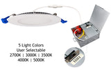 4" Ultra Slim and Regressed Budget Recessed LED cETLus Energy Star Type IC Air Tight Damp