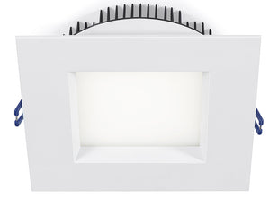 6" Square Regressed Plenum Rated 18W 120V 95° CRI 90+ Wet Type IC Air-Tight Energy Star T24