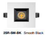 2" Recessed Economy LED Round and Square 8W 3CCT