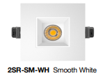 2" Recessed Economy LED Round and Square 8W 3CCT