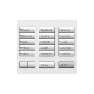 RadioRA 2 Tabletop Designer Keypad (15-button with raise/lower) | RR-T15RL-XX