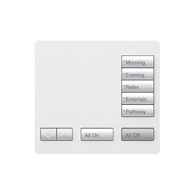 RadioRA 2 Tabletop Designer Keypad (5-button with raise/lower) | RR-T5RL-XX