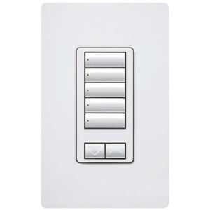 RadioRA 2 Wall-mount Designer Keypads (5-button keypad with raise/lower)