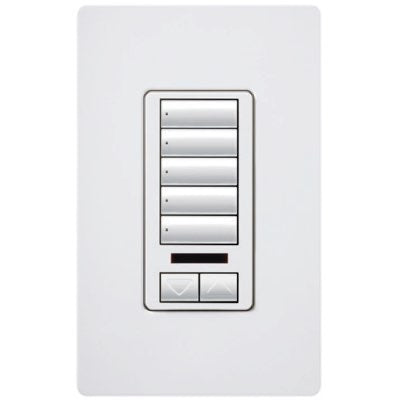 RadioRA 2 Wall-mount Designer Keypads (5 Button with Raise/Lower and Infrared (IR) lens)